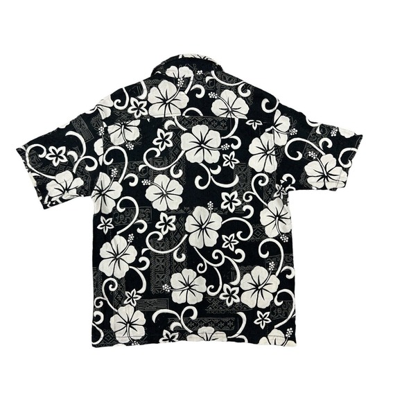 VTG Quiksilver Button Up Surfer Beach Hawaiian‎ Shirt Sz M Black - Picture 6 of 6